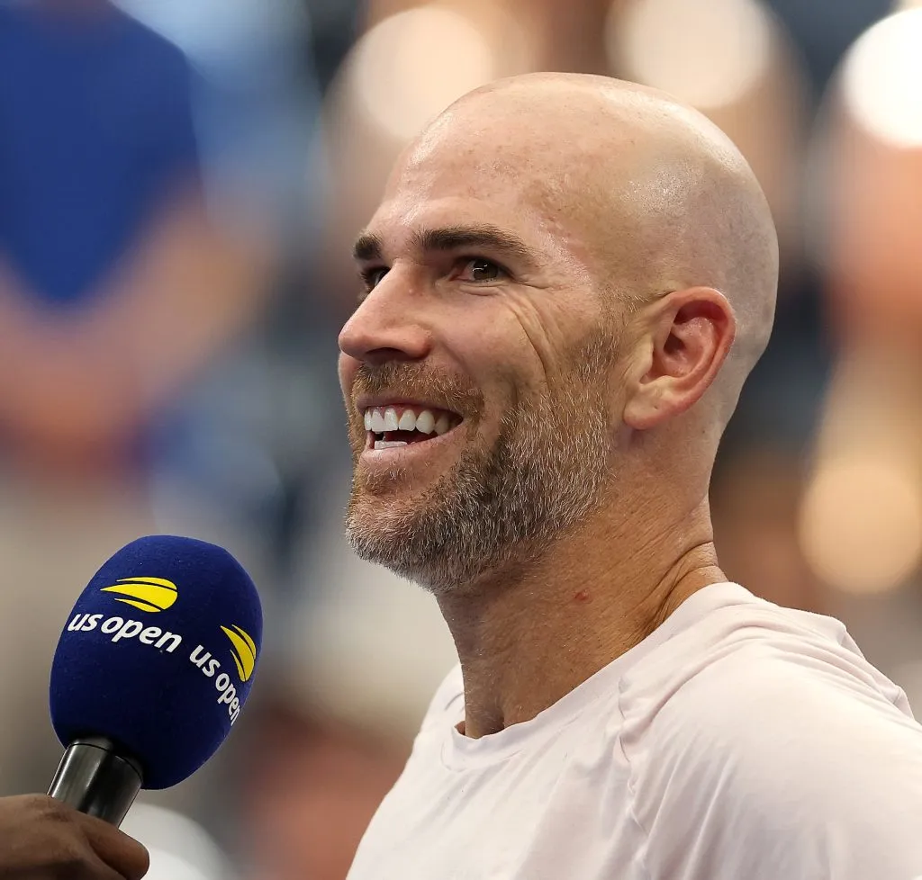 Adrian Mannarino se queda con el partido ante Ben Shelton en el US Open (Getty Images).