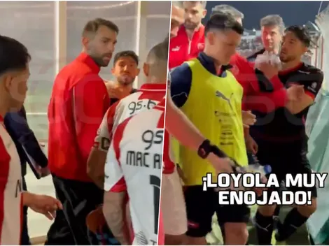 Loyola fue a encarar furioso a rival que lo lesionó: "¡Mala leche!"