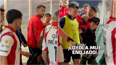 Loyola encara a rival tras lesionarlo.
