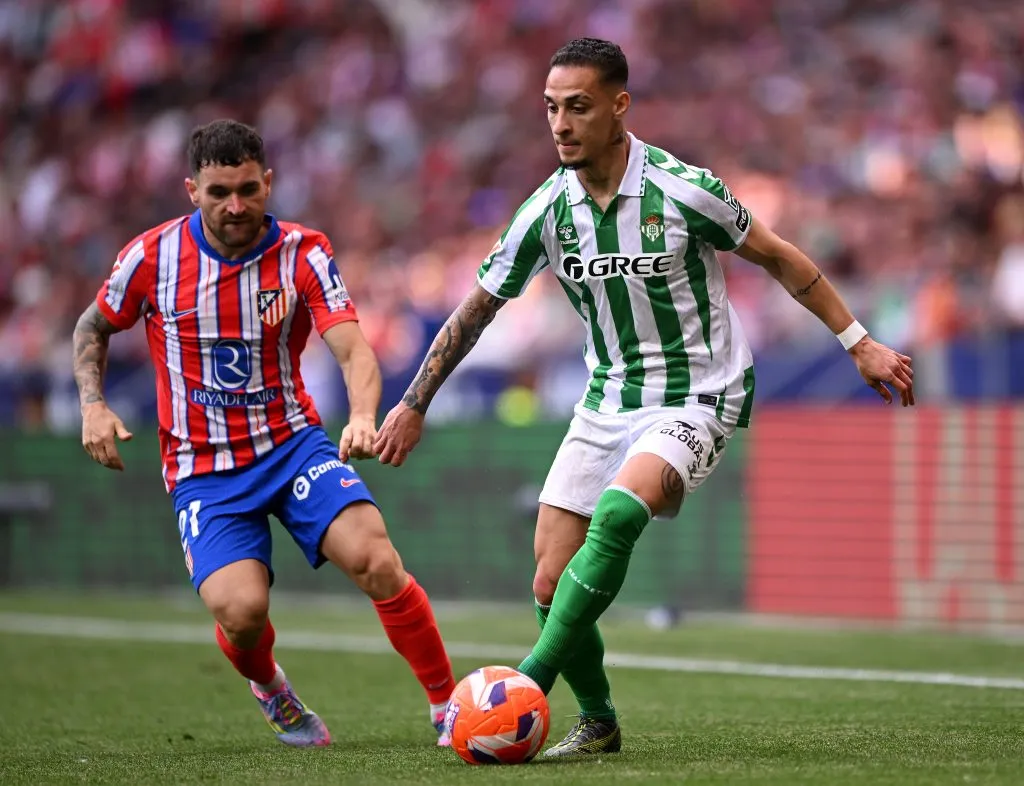 Antony disputó 26 partidos con el Betis la pasada temporada, cuando estuvo a préstamo: anotó nueve goles y regaló cinco asistencias. (Denis Doyle/Getty Images).