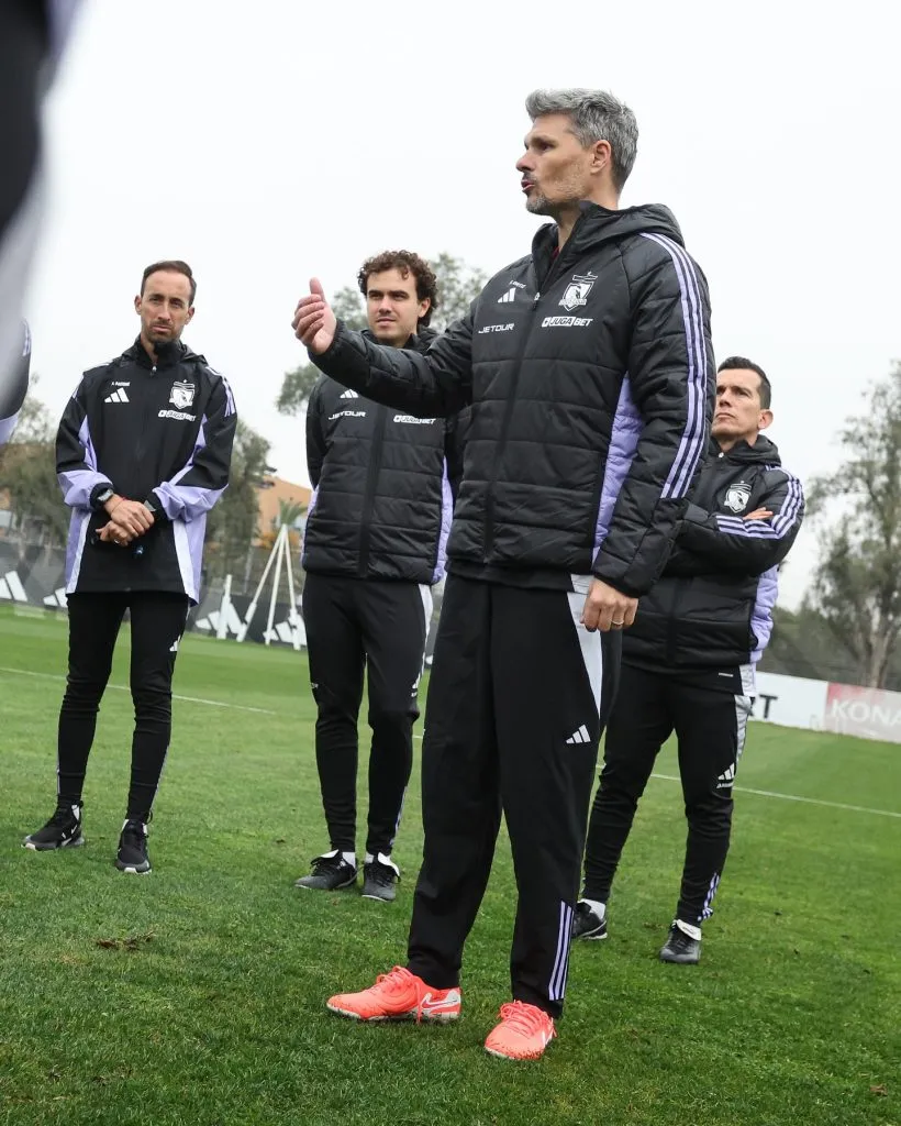 Fernando Ortiz en la práctica de Colo Colo. Foto: Colo Colo