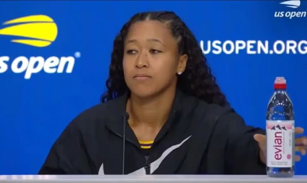 Naomi Osaka en conferencia de prensa del US Open (Getty Images).