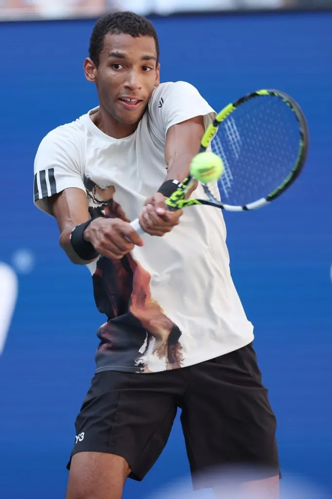 Felix Auger-Aliassime Alex de Miñaur en el US Open 2025 (Getty Images).