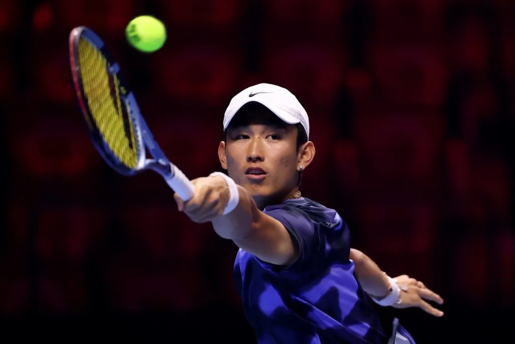 Juncheng Shang en el Next Gen ATP Finals 2024 (Getty Images).