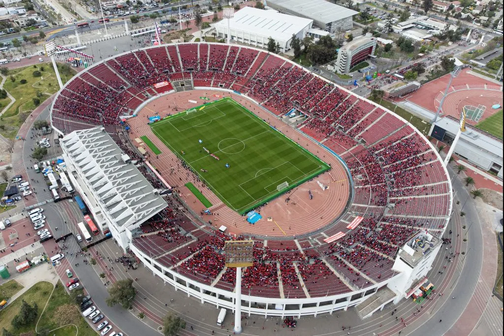 El Estadio Nacional toma fuerza para recibir la gran final de la Copa Sudamericana 2025. | Foto: Photosport.