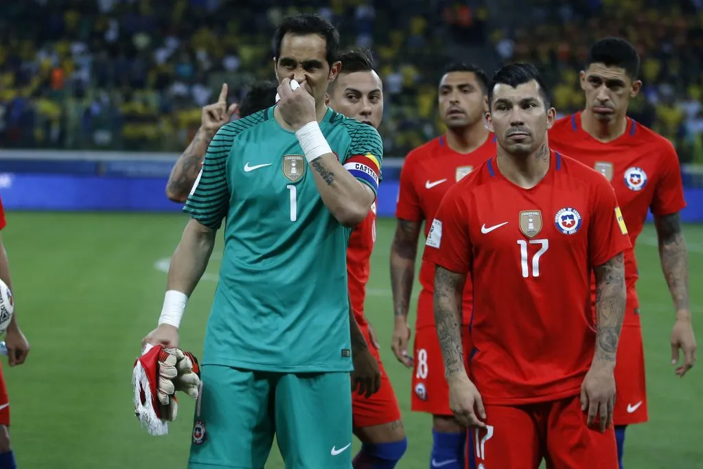 La caída ante Brasil hacia Rusia 2018 fue el fin del periodo exitoso de Chile. Imagen: Photosport