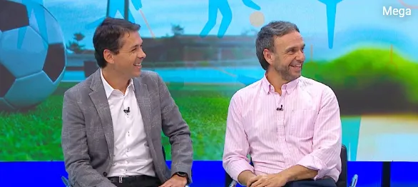 Gustavo Huerta y Rodrigo Sepúlveda serán los rostros de Mega para el duelo de La Roja. (Foto: Mega)