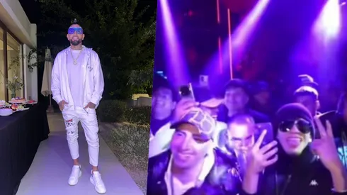 La jornada de Arturo Vidal en la fiesta.