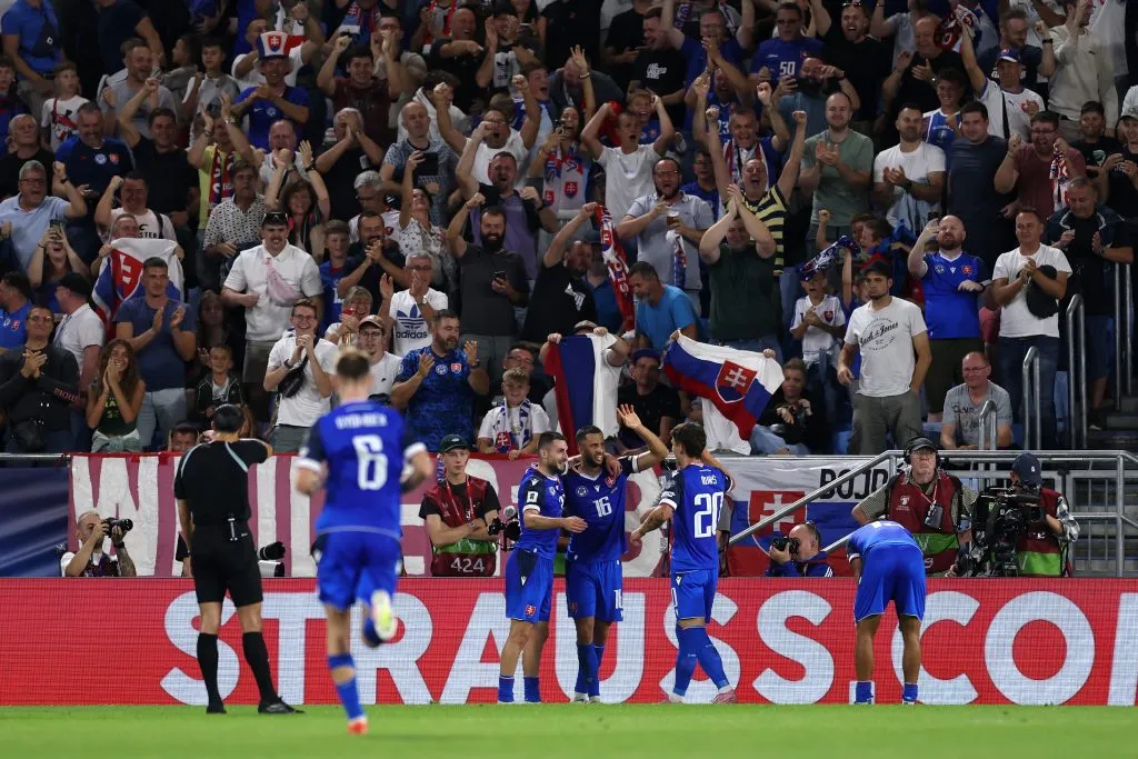 Eslovaquia celebró en Bratislava. (Photo by Lars Baron/Getty Images)