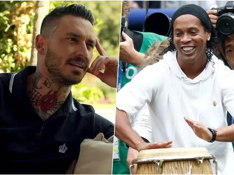 Pinilla detalla mega carrete con Ronaldinho: "¡Toda la noche!"