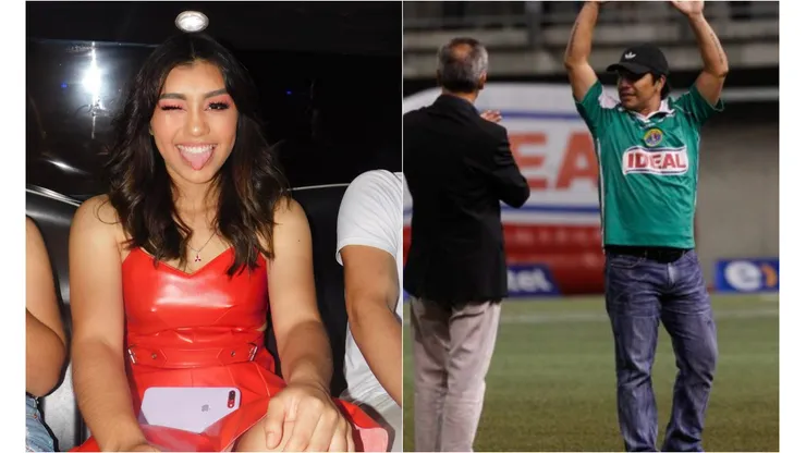 La hija del ex goleador de Audax Italiano se vio sorprendida por las cámaras.