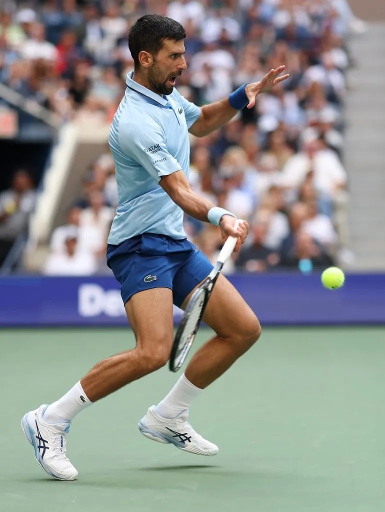 Novak Djokovic en el US Open 2025 (Getty Images).