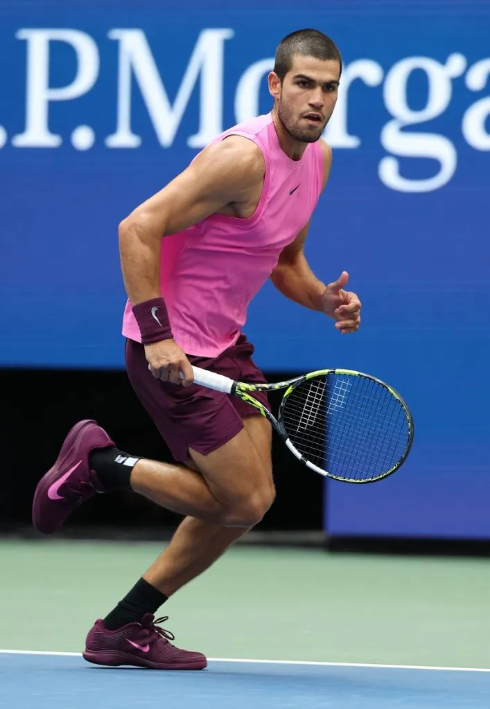 Carlos Alcaraz en el US Open 2025 (Getty Images).