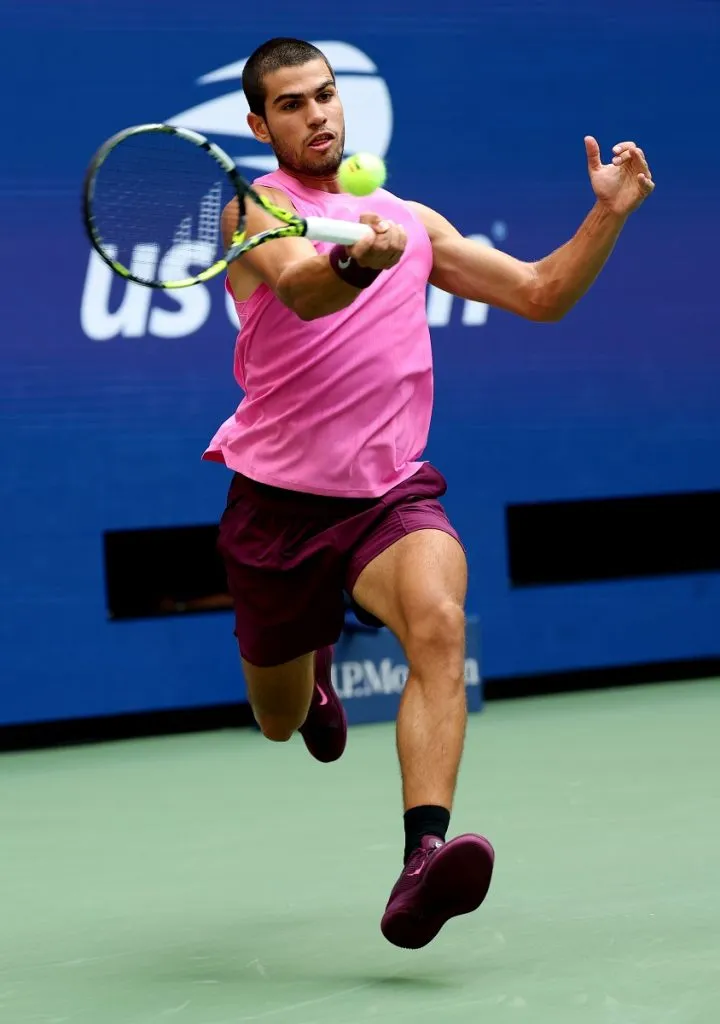 Carlos Alcaraz en el US Open 2025 (Getty Images).