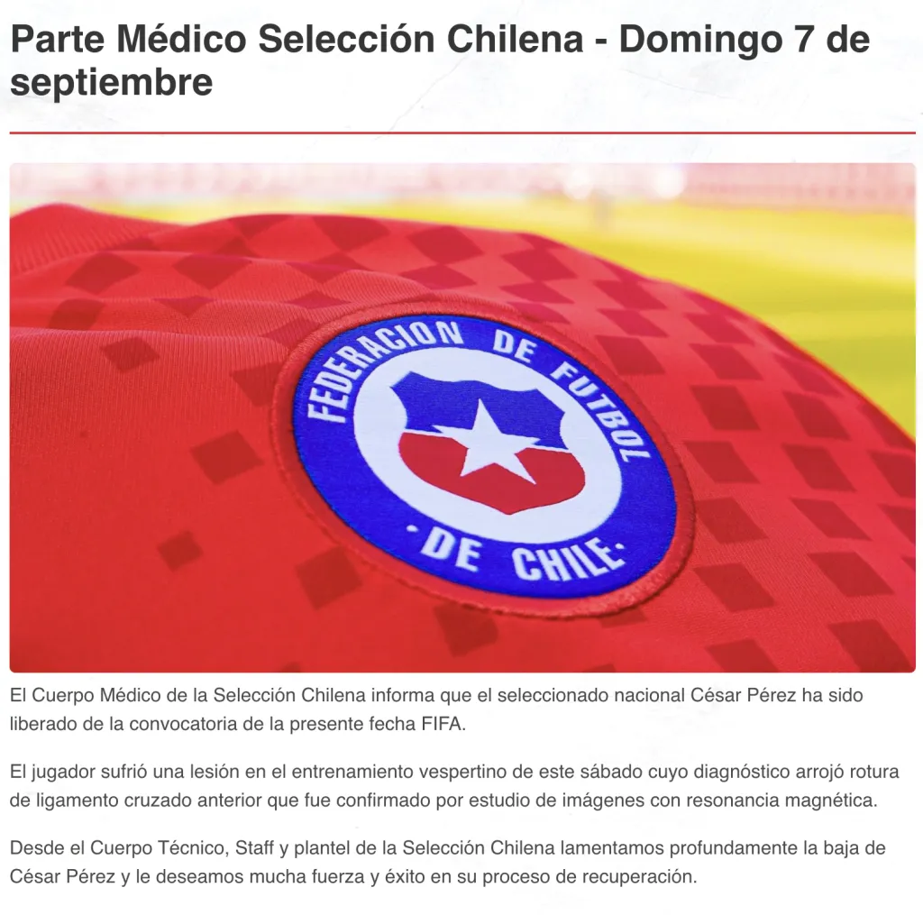 Imagen: Federación de Fútbol de Chile