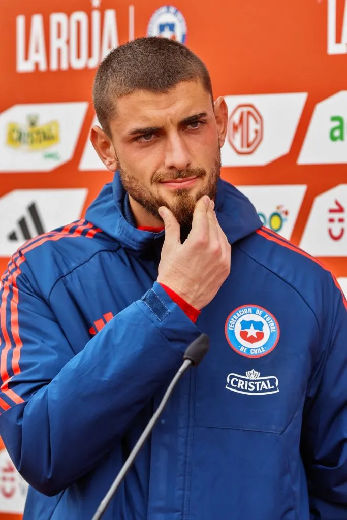 Thomas Gillier en su primera convocatoria a la Selección Chilena (Photosport)