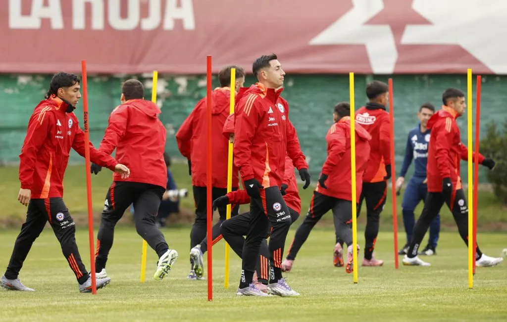 La Roja se prepara en Juan Pinto Durán. Foto: Raul Bravo/Photosport