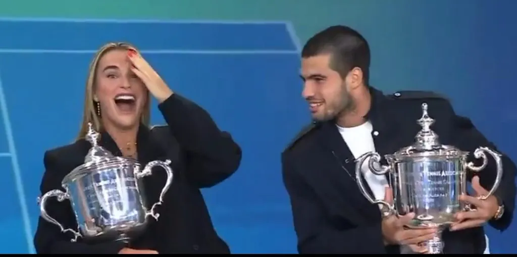 Alcaraz junto a Sabalenka