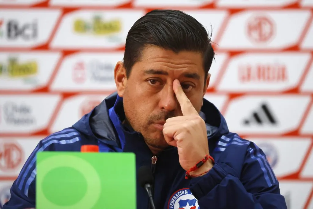Nicolás Córdova, el DT interino de la selección chilena. (Jonnathan Oyarzun/Photosport).