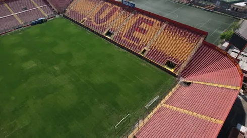 El estadio Santa Laura está con obras activas en su interior.