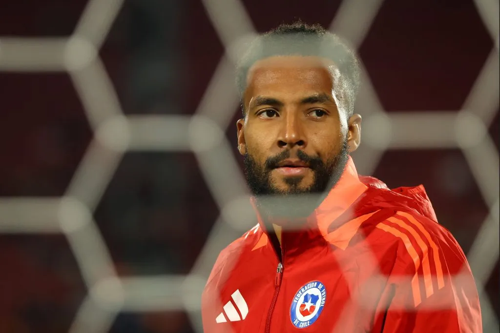 Lawrence Vigouroux se aprendió la canción nacional de Chile. (Jonnathan Oyarzun/Photosport).
