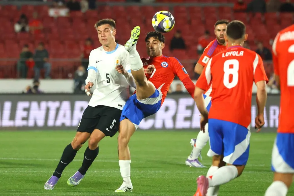 Chile no pudo con Uruguay. Foto: Jonnathan Oyarzun/Photosport