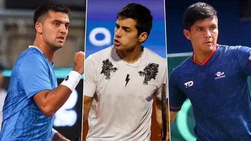 Tomás Barrios, Cristian Garin y Matías Soto