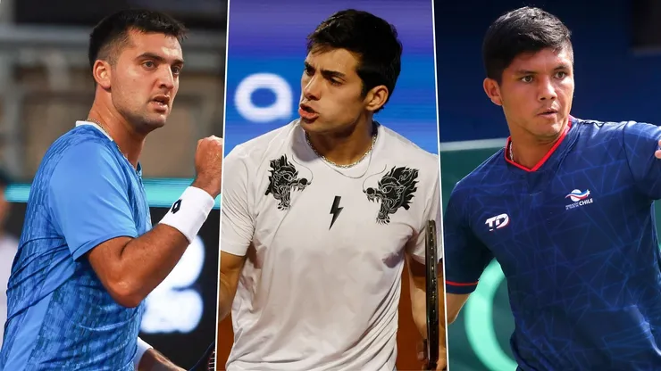 Tomás Barrios, Cristian Garin y Matías Soto