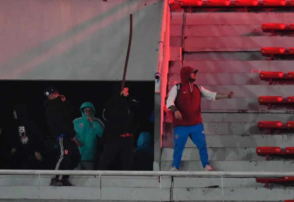 Independiente pide el pago de los destrozos en la tribuna visita. Foto: Fotobaires/Photosport