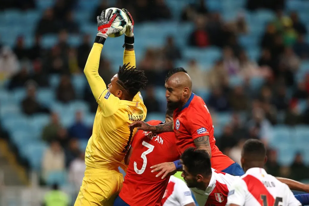 Pedro Gallese fue figura ante Chile en la semifinal de la Copa América 2019. Alexandre Schneider/Getty Images)