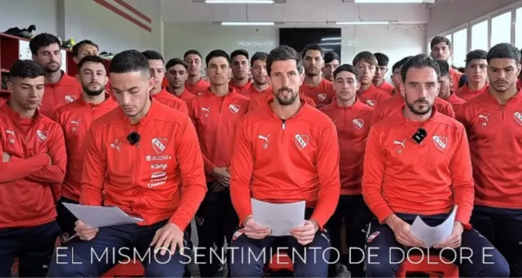 La declaración de los jugadores de Independiente