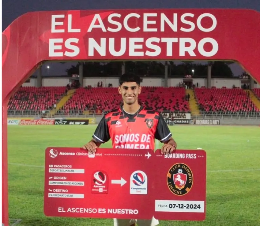 El jugador fue parte del ascenso de Limache /Instagram