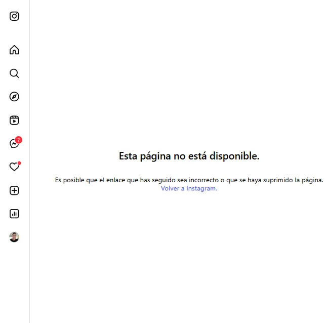 Así aparece el perfil de Gabriel Arias en Instagram, según el reporte del diario Olé. Foto: Captura.