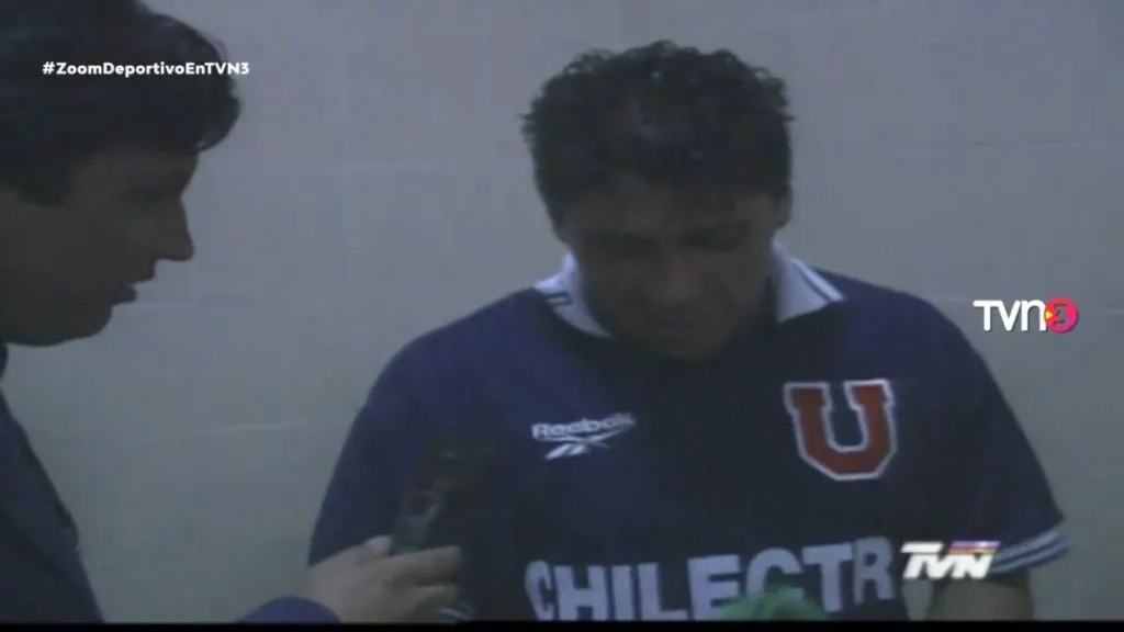 Coke Contreras con la camiseta de la U en 1997