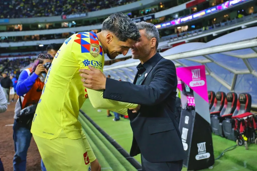 Diego Valdés y Fernando Ortiz durante su paso por el fútbol mexicano (Getty Images)