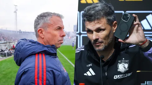 Los entrenadore de la U y Colo Colo que se verán las caras el domingo.