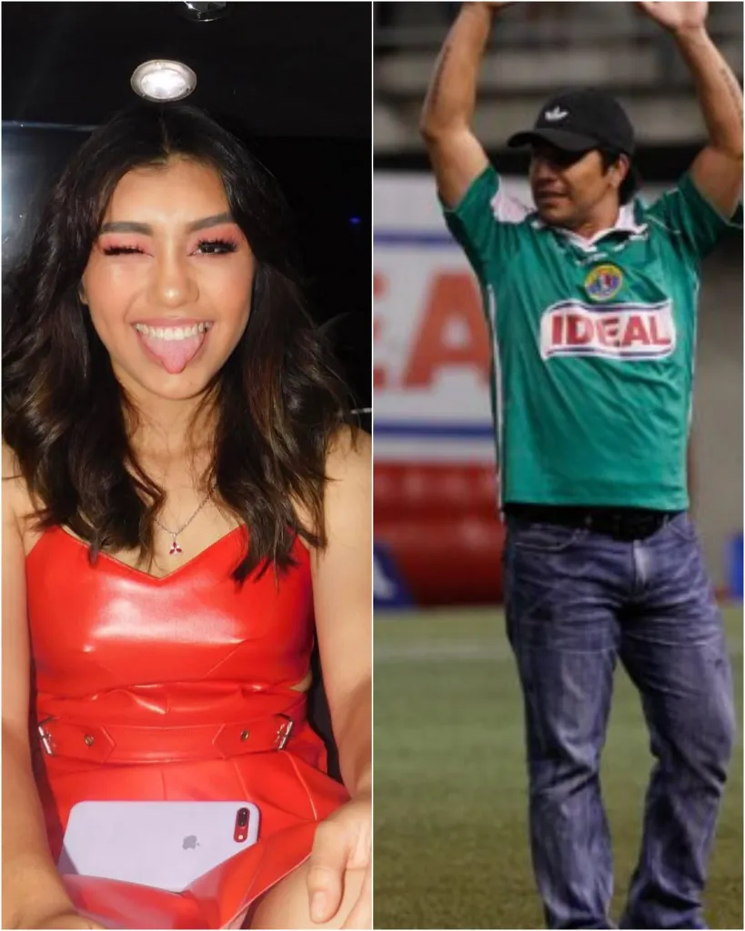 Salvador Cabañas y su hija Mía.