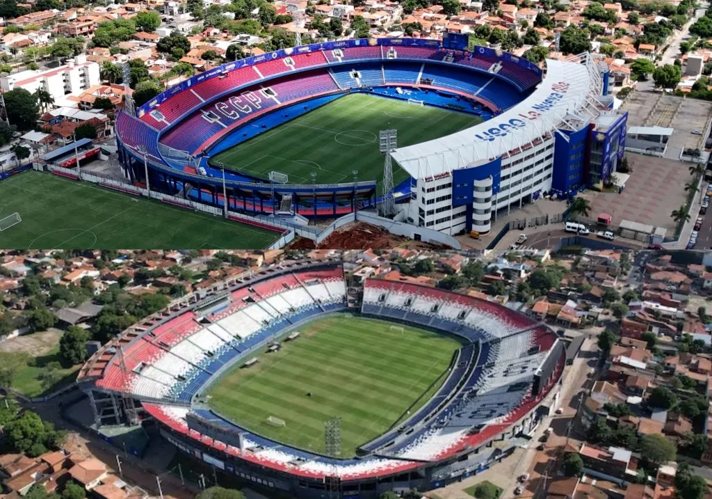 El Estadio General Pablo Rojas y el Estadio Defensores del Chaco son los dos estadios que pelean por recibir la final de la Copa Sudamericana 2025. | Foto: Getty Images.