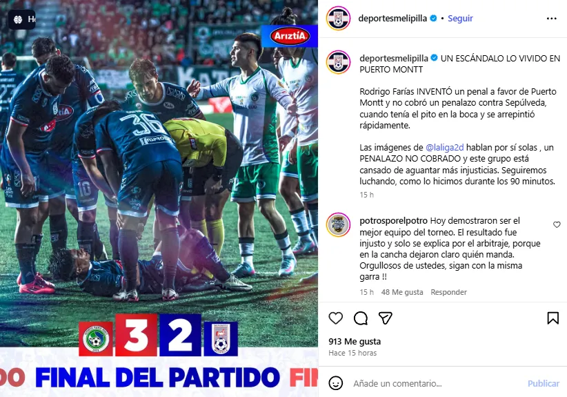 Los reclamos de Melipilla se extendieron en redes sociales. Foto: Instagram.