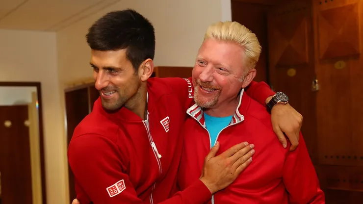 Novak Djokovic y Boris Becker