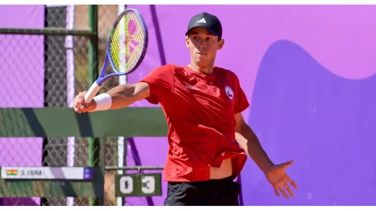 Benjamín Pérez es el jugador de 16 años que compartió con el equipo de Copa Davis