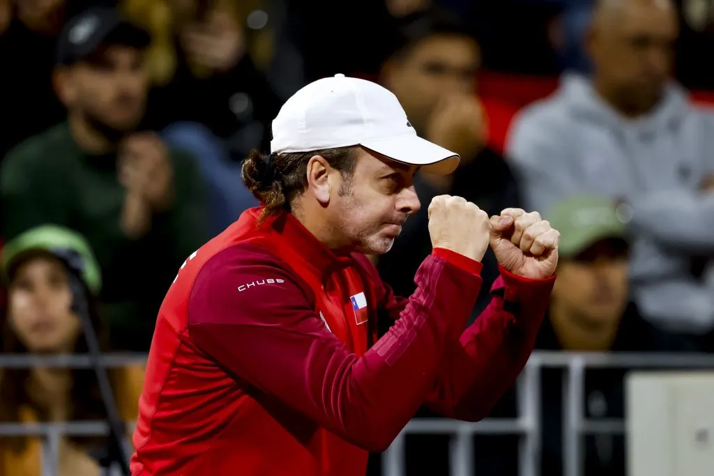 Nicolás Massú celebró la victoria de Chile. Foto: Pepe Alvujar/Photosport