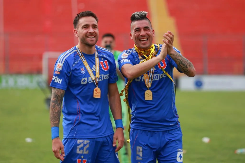Leandro Fernández celebró otro título con U de Chile. Foto: Javier Vergara/Photosport