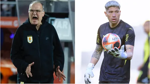 Marcelo Bielsa fue testigo del error de Brayan Cortés en Uruguay.