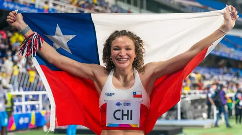 Martina Weil compite en la semifinal del Mundial de Atletismo.