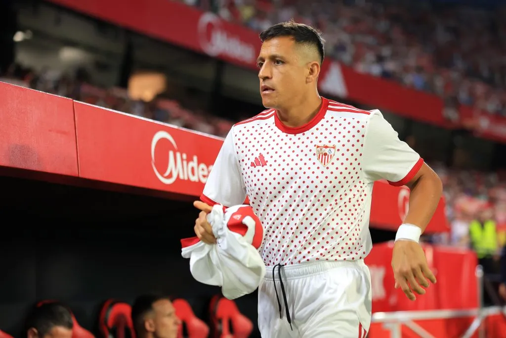 Alexis Sánchez en Sevilla. (Photo by Fran Santiago/Getty Images)