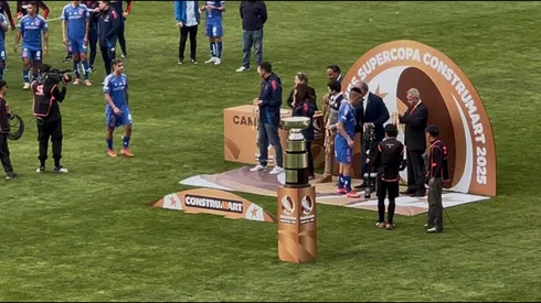 El momento de Leandro Fernández en la premiación.