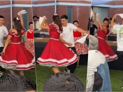 No juega, pero baila: el cortado que se luce con su cueca en Colo Colo