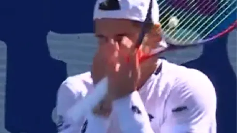 Alejandro Tabilo se emocionó luego de volver a meterse en cuartos de final luego de un año.