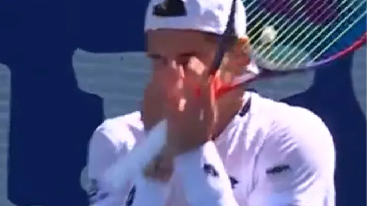 Alejandro Tabilo se emocionó luego de volver a meterse en cuartos de final luego de un año.
